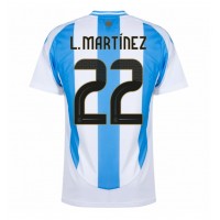 Maglia Calcio Argentina Lautaro Martinez #22 Prima Divisa Copa America 2024 Manica Corta